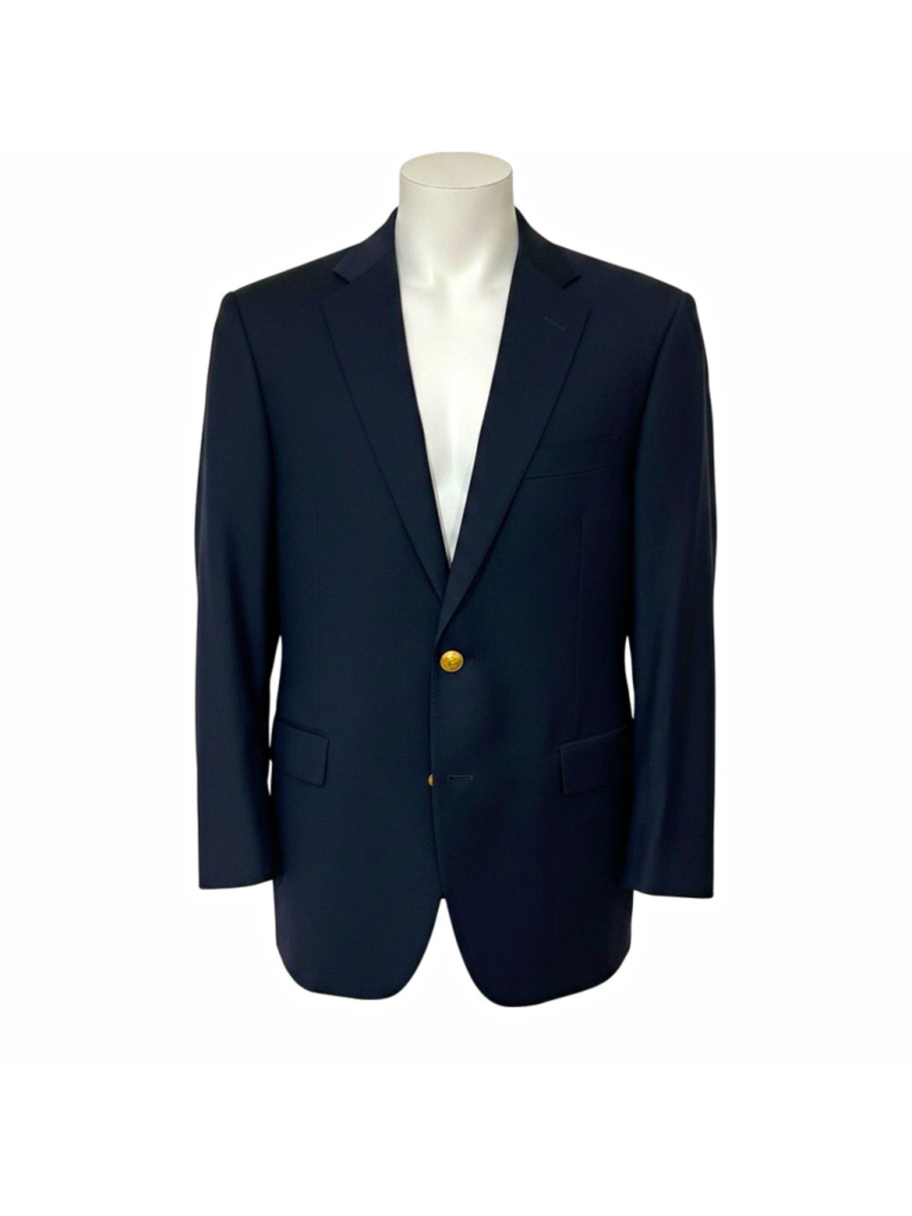 Brooks Brothers 1818 Regent Vitale Barberis Canonico Wool Blazer Gold Buttons 45